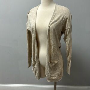 Abercrombie and fitch cardigan size medium tan/cream